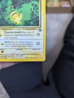 Pokemon Card, 1999-2000, Pikachu, 27, Black Promo Star. - Image 3