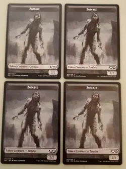 4x Zombie Token (007/018) M21 Core Set 2021 MTG Magic The Gathering NM - Image 1