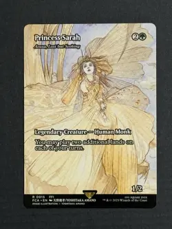 Magic The Gathering Princess Sarah Azusa, Lost But Seeking Showcase FCA Non-foil - Image 3