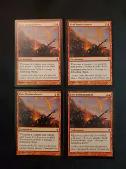 4x RAID BOMBARDMENT RISE OF THE ELDRAZI NM MAGIC THE GATHERING MTG Tcg See Pics - Image 1