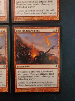 4x RAID BOMBARDMENT RISE OF THE ELDRAZI NM MAGIC THE GATHERING MTG Tcg See Pics - Image 4