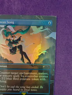 MTG Swan Song 1591 Rainbow Foil Borderless Secret Lair Drop Series Hatsune Miku - Image 2