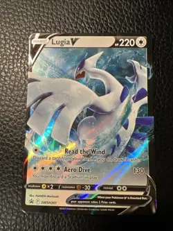 Lugia V SWSH301 Promo Holo Sword & Shield BLACK STAR Promo Pokemon TCG * - Image 1