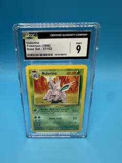 Pokemon 1999 Base Set #37 Nidorino & # 65 Staryu CGC 9 - Image 1