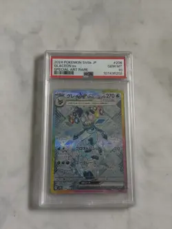 2024 POKEMON JPN SV8A-TERASTAL FEST EX SPECIAL ART RARE #206 GLACEON EX PSA 10 - Image 1