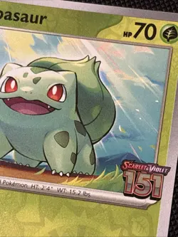 2023 Pokemon MEWen 151 (English) Best Buy Promo 001/165 Bulbasaur Reverse Stamp - Image 2