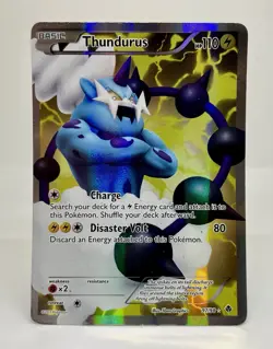 Pokemon Thundurus 97/98 Emerging Powers Full Art Ultra Rare MP / LP - Image 1