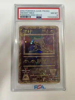 2000 POKEMON GAME MOVIE POKEMON 2000 MOVIE ANCIENT MEW PSA 8 (C) - Image 1