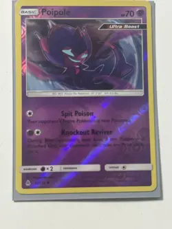 Poipole 55/131 Pokemon Forbidden Light Reverse Holo TCG LP - Image 1