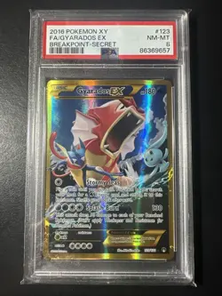 Gyarados EX 123122 PSA 8 Full Art Secret Rare XY Breakpoint 2016 Pokemon G2U - Image 1