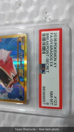 Gyarados EX 123122 PSA 8 Full Art Secret Rare XY Breakpoint 2016 Pokemon G2U - Image 5
