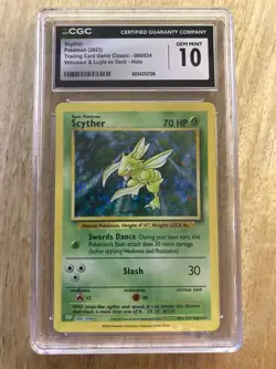 CGC GEM MINT 10 Scyther HOLO Pokemon TCG Classic - 006/034 - Image 1