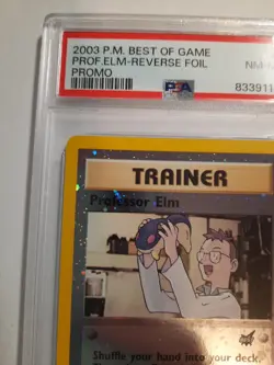 2003 Pokemon Best of Game 3 Professor Elm Rev-holo PSA 8 NM-MT cert 83391119 - Image 4