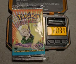 Pokemon TCG Gym Heroes 1st Edition Booster Pack Lt Surge WOTC 1999 SEALED - Image 3