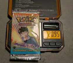 Pokemon TCG Gym Heroes 1st Edition Booster Pack Brock WOTC 1999 SEALED - Image 3