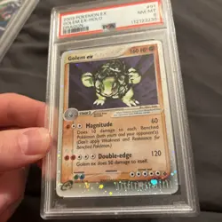 2003 POKEMON EX DRAGON #91 GOLEM EX-HOLO PSA 8 - Image 2