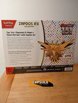 Pokemon Tcg Scarlet & Violet 151 Zapdos Ex Collection Box New Sealed - Image 2