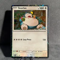 Snorlax 122 BLACK STAR PROMO W/ SWIRL Scarlet & Violet Pokemon NM - Image 1