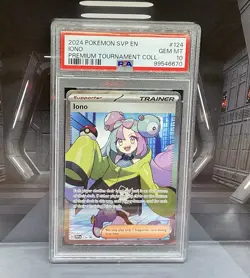 PSA 10 Iono SVP #124 Black Star Promo Premium Tournament Collection Pokemon - Image 1