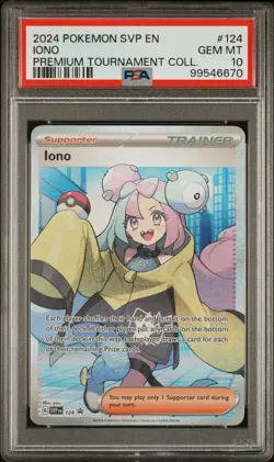 PSA 10 Iono SVP #124 Black Star Promo Premium Tournament Collection Pokemon - Image 3
