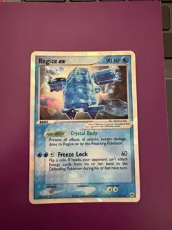 Pokemon EX Hidden Legends Cracked Ice Holo Regice EX #97 2004 - Image 1
