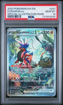 2023 POKEMON SVI EN-SCARLET VIOLET SPECIAL ILLUSTRATION RARE KORAIDON EX PSA 10 - Image 1