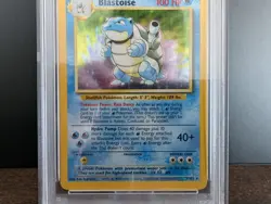 1999 POKEMON TCG BASE SET UNLIMITED #2 BLASTOISE - HOLO PSA 8 NM-MT - Image 5