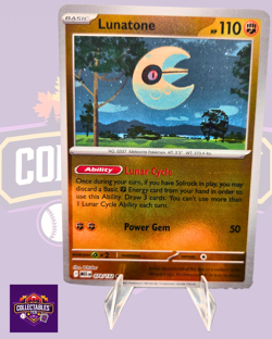Lunatone 074/132 Me01: Mega Evolution Reverse Holo Pokemon TCG NM - Image 1