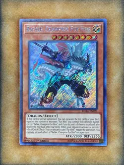 Yugioh Rafale, Champion Fur Hire DASA-EN023 Secret Rare 1st Ed NM - Image 1