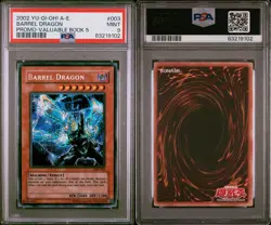 PSA 9 BARREL DRAGON VB5-003 VALUABLE BOOK 5 PROMO YUGIOH 2002 ENGLISH SECRET - Image 1