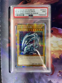 Yugioh - Korean - Blue Eyes White Dragon - 20AP-KR000 - Starlight Rare - PSA 9 - Image 1