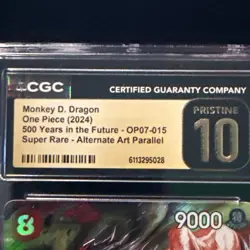 Monkey D. Dragon #OP07-015 2024 One Piece 500 Years in the Future AA CGC 10 - Image 2