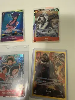 One Piece TCG All cards shown in pics. 9 Card lot Luffy Issho Alternate Art SR - Image 4