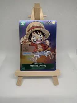 One Piece TCG Monkey.D.Luffy 1st Anniversary English P-037 Promo - Image 1