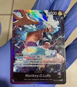 One Piece Card Game Monkey.D.Luffy OP09-061 Leader ST26 English NM - Image 1