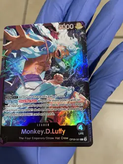 One Piece Card Game Monkey.D.Luffy OP09-061 Leader ST26 English NM - Image 2