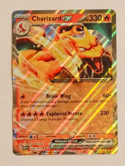 Pokemon TCG Charizard ex 006/165 Sv: Scarlet & Violet 151 Holo Near Mint - Image 1