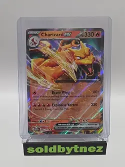 Pokemon TCG Charizard ex 006/165 Sv: Scarlet & Violet 151 Holo Near Mint - Image 1
