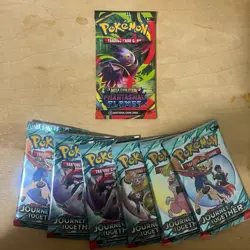 Pokemon TCG Scarlet Violet Journey Together Plus One Phtasmal Flame Booster Pack - Image 1