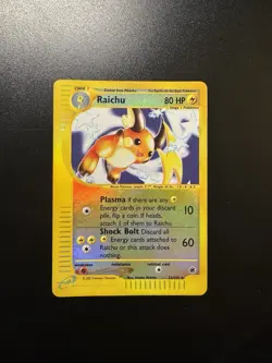 Pokemon TCG Raichu Expedition Base Set 61/165 Reverse Holo Rare - Image 1