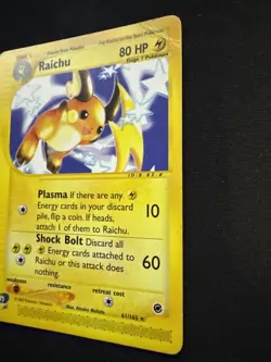 Pokemon TCG Raichu Expedition Base Set 61/165 Card, Regular Rare - Image 5