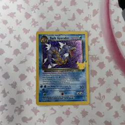 Pokemon Dark Gyarados Holo Rare TCG Card 8/82 25th Anniversary Celebrations - Image 1
