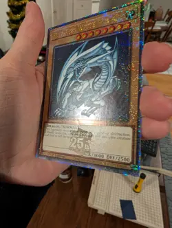QCR Blue-Eyes White Dragon Quarter Century Secret Rare Yugioh NM TCG MP24-EN001 - Image 2