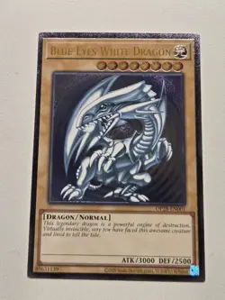 Blue-Eyes White Dragon OP28-EN001 Ultimate Rare Yugioh Tournament Pack 28 UTR NM - Image 2