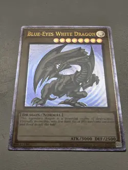 Blue-Eyes White Dragon OP28-EN001 Ultimate Rare Yugioh Tournament Pack 28 UTR NM - Image 3