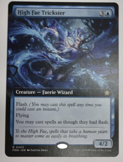 High Fae Trickster Extended Art Regular Foundations MTG - Image 1