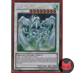 Yugioh Stardust Dragon PGLD-EN076 Gold Rare NM - Image 1