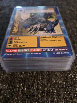 Complete Vintage 54 Card Digimon CCG Battle Series 1 Set Piedmon Boltmon Gatomon - Image 1