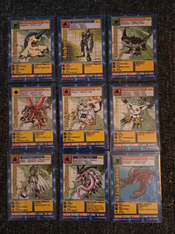 Complete Vintage 54 Card Digimon CCG Battle Series 1 Set Piedmon Boltmon Gatomon - Image 3