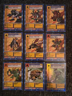 Complete Vintage 54 Card Digimon CCG Battle Series 1 Set Piedmon Boltmon Gatomon - Image 4